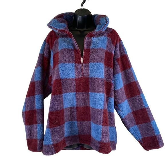 Eddie Bauer Women’s Quarter Zip Fleece ￼Pullover - Picture 1 of 10